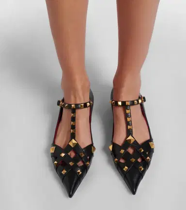 Valentino Garavani Studdy leather Mary Jane flats | Thumbnail 5