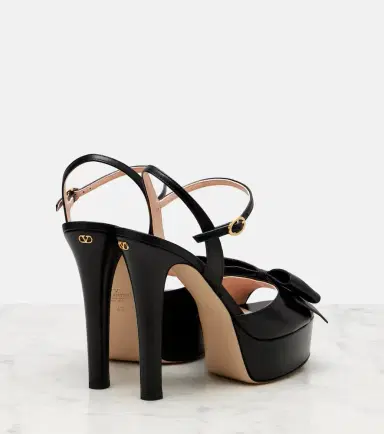 Valentino Garavani Bowow leather platform sandals | Thumbnail 2