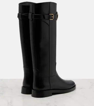 Valentino Garavani VLogo leather knee-high boots | Thumbnail 3 Valentino Garavani VLogo leather knee-high boots | Thumbnail 3