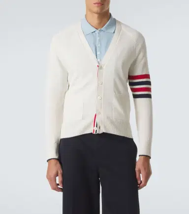 Thom Browne 4-Bar linen and cotton cardigan | Thumbnail 3 Thom Browne 4-Bar linen and cotton cardigan | Thumbnail 3