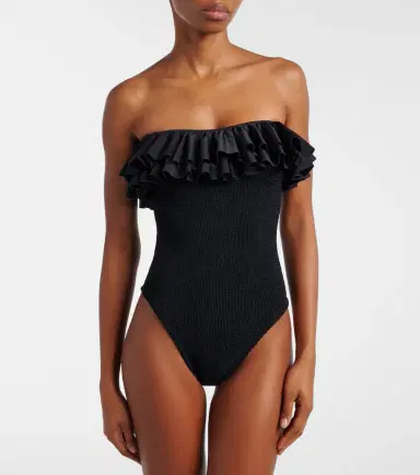 Hunza G Eloise ruffled swimsuit | Thumbnail 2 Hunza G Eloise ruffled swimsuit | Thumbnail 2