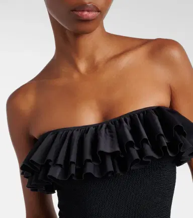 Hunza G Eloise ruffled swimsuit | Thumbnail 3 Hunza G Eloise ruffled swimsuit | Thumbnail 3
