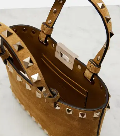 Valentino Garavani Rockstud Mini suede tote bag | Thumbnail 4