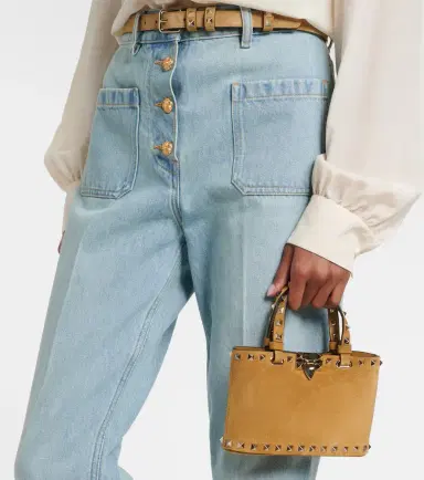 Valentino Garavani Rockstud Mini suede tote bag | Thumbnail 5