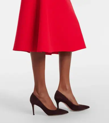 Emilia Wickstead Leontine wool crêpe midi dress | Thumbnail 2