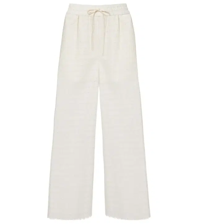 Valentino Broderie anglaise cotton wide-leg pants