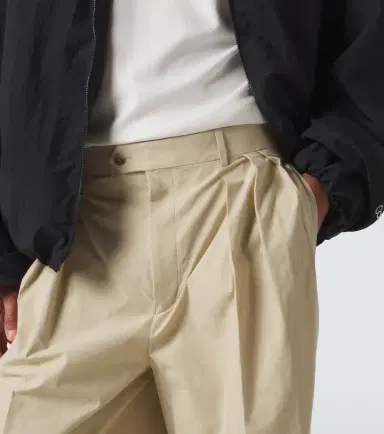 Calvin Klein Collection Baxter pleated cotton straight pants | Thumbnail 5