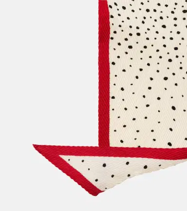 Valentino Pleated polka-dot silk twill scarf | Thumbnail 3 Valentino Pleated polka-dot silk twill scarf | Thumbnail 3