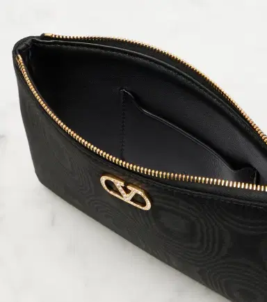 Valentino Garavani VLogo Swarovski-embellished moiré pouch | Thumbnail 3 Valentino Garavani VLogo Swarovski-embellished moiré pouch | Thumbnail 3