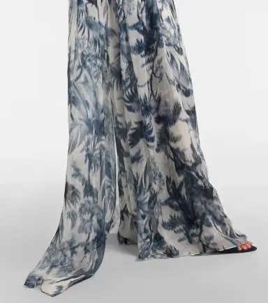 Oscar de la Renta Caped silk gown | Thumbnail 4