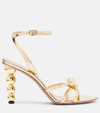 Ferragamo Karina metallic leather sandals | Thumbnail 2 Ferragamo Karina metallic leather sandals | Thumbnail 2