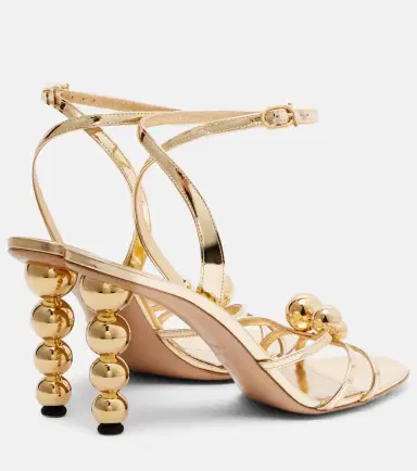 Ferragamo Karina metallic leather sandals | Thumbnail 3 Ferragamo Karina metallic leather sandals | Thumbnail 3