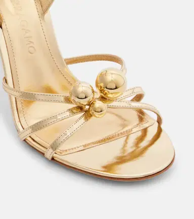 Ferragamo Karina metallic leather sandals | Thumbnail 4 Ferragamo Karina metallic leather sandals | Thumbnail 4