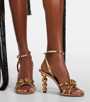 Ferragamo Karina metallic leather sandals | Thumbnail 5 Ferragamo Karina metallic leather sandals | Thumbnail 5