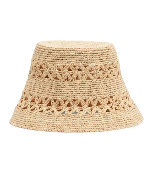 Raffia bucket hat