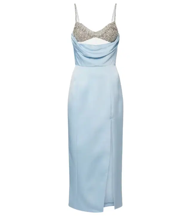 Rachel Gilbert Celestia crêpe satin cocktail dress