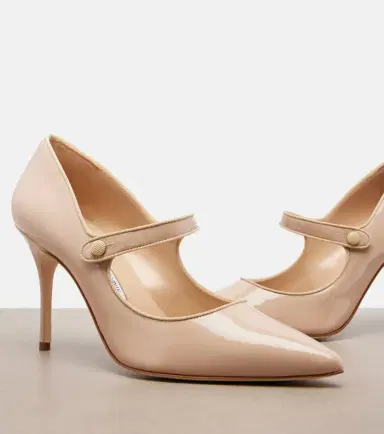 Manolo Blahnik Campari patent leather Mary Jane pumps | Thumbnail 2