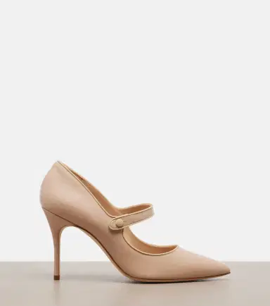 Manolo Blahnik Campari patent leather Mary Jane pumps | Thumbnail 4