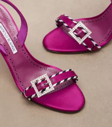 Manolo Blahnik Sumbasan embellished satin sandals | Thumbnail 4
