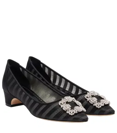Manolo Blahnik Hangisi embellished pumps | Thumbnail 1