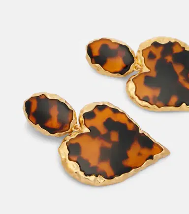 Oscar de la Renta Heart embellished clip-on earrings | Thumbnail 2
