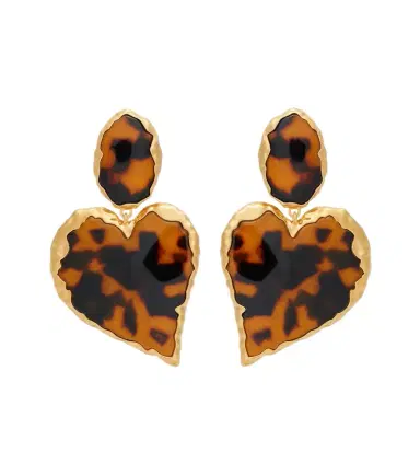 Oscar de la Renta Heart embellished clip-on earrings | Thumbnail 1