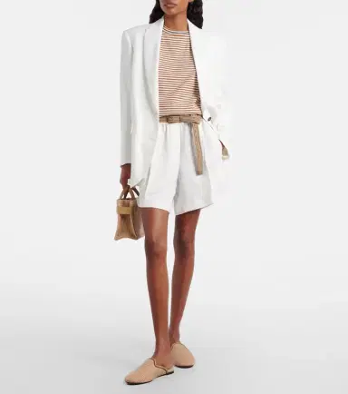 Brunello Cucinelli Striped oversized cotton jersey T-shirt | Thumbnail 4