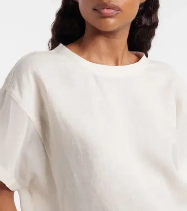 Brunello Cucinelli Oversized linen T-shirt | Thumbnail 3
