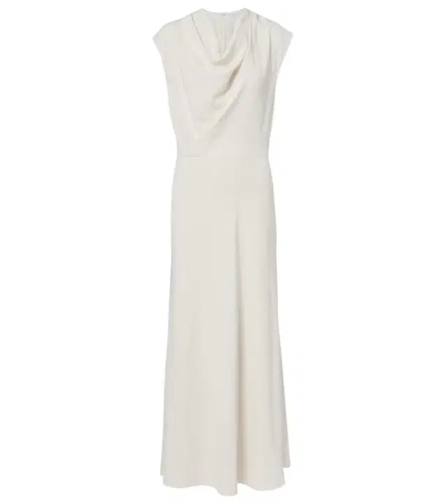 Brunello Cucinelli Draped wool-blend maxi dress