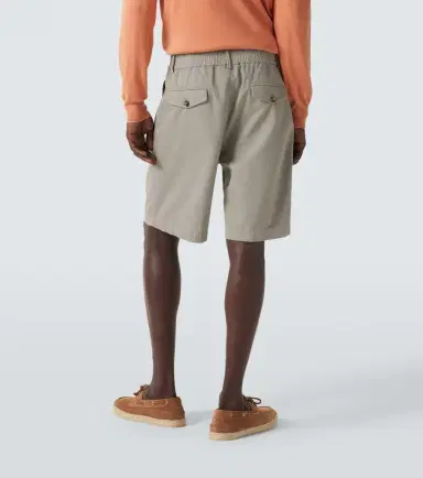 Brunello Cucinelli Cotton gabardine Bermuda shorts | Thumbnail 4