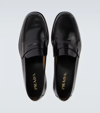 Prada Leather penny loafers | Thumbnail 4