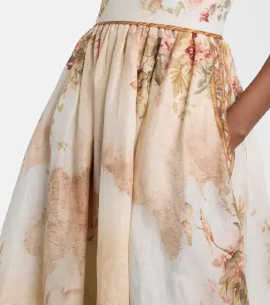 Zimmermann Mahon printed linen midi dress | Thumbnail 2 Zimmermann Mahon printed linen midi dress | Thumbnail 2
