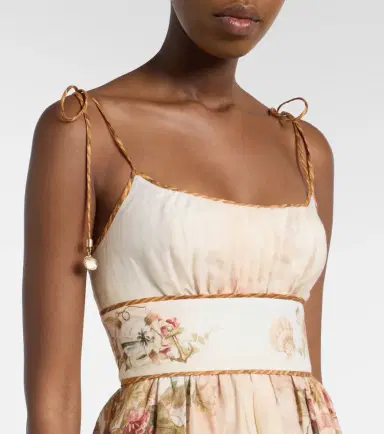 Zimmermann Mahon printed linen midi dress | Thumbnail 5 Zimmermann Mahon printed linen midi dress | Thumbnail 5