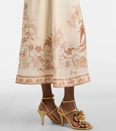 Zimmermann Indra floral linen midi dress | Thumbnail 3 Zimmermann Indra floral linen midi dress | Thumbnail 3
