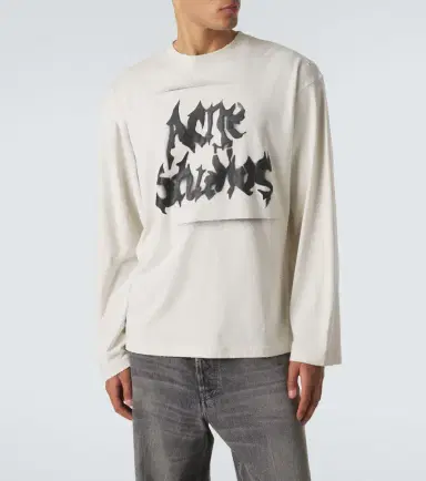 Acne Studios Logo cotton-blend jersey T-shirt | Thumbnail 7 Acne Studios Logo cotton-blend jersey T-shirt | Thumbnail 7