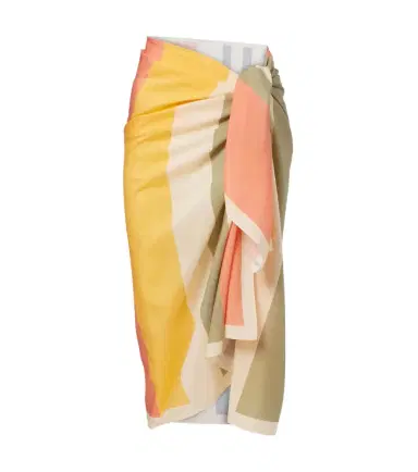Eres Croquant striped cotton and silk beach cover-up | Thumbnail 1