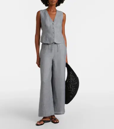Eres Bienheureux linen wide-leg pants | Thumbnail 2