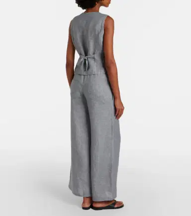 Eres Bienheureux linen wide-leg pants | Thumbnail 6