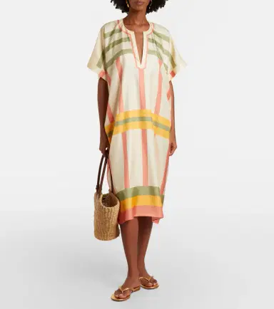 Eres Ice striped silk twil kaftan | Thumbnail 2