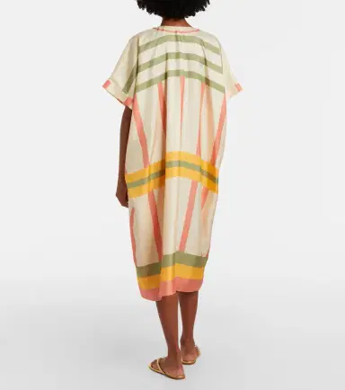 Eres Ice striped silk twil kaftan | Thumbnail 4