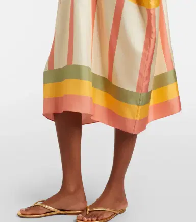 Eres Ice striped silk twil kaftan | Thumbnail 5