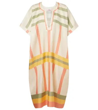 Eres Ice striped silk twil kaftan | Thumbnail 1