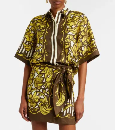 ALÉMAIS Alémais Mona floral hemp shirt | Thumbnail 2