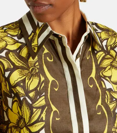 ALÉMAIS Alémais Mona floral hemp shirt | Thumbnail 4