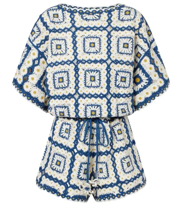 Alémais Dolly crochet cotton romper
