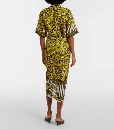 ALÉMAIS Alémais Mona floral cotton beach cover-up | Thumbnail 3
