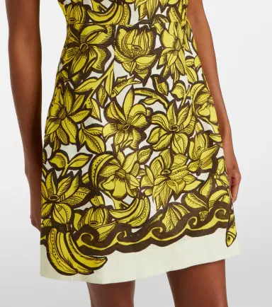 ALÉMAIS Alémais Mona floral hemp minidress | Thumbnail 2