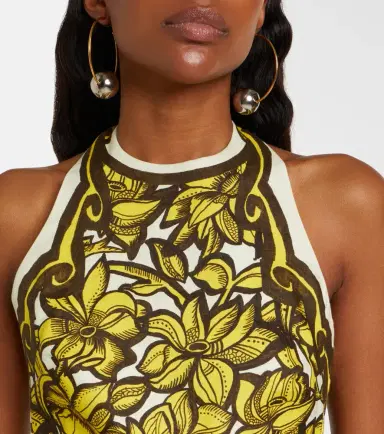 ALÉMAIS Alémais Mona floral hemp minidress | Thumbnail 5