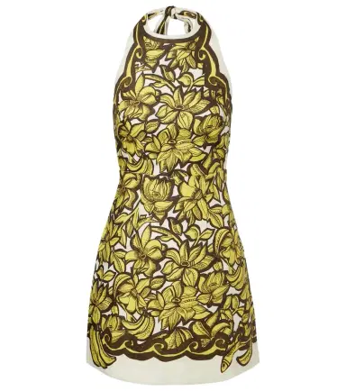 ALÉMAIS Alémais Mona floral hemp minidress | Thumbnail 1