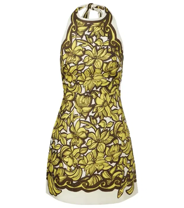 Alemais Alémais Mona floral hemp minidress